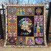 Hippie Let It Be Quilt Blanket  Quilt
